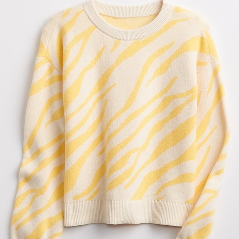 GAP Kids Cotton Intarsia Sweater Size S Kids Girl